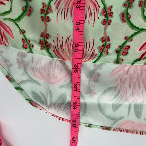 NWT Emily Mccarthy Emily sleeveless belted Dress Proper Protea Print Sz XS - Picture 6 of 7